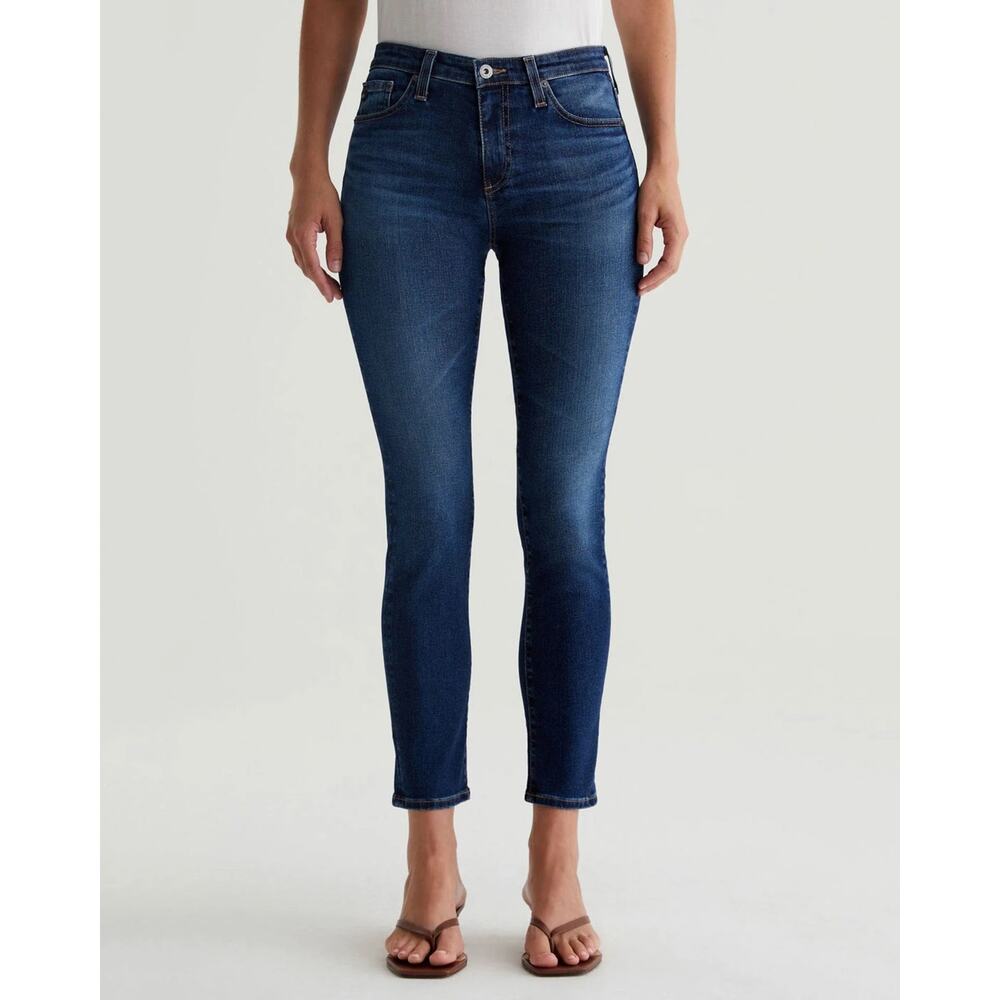 AG Adriano Goldschmied Prima Blue Denim Mid Rise Skinny Ankle Jeans Size 30